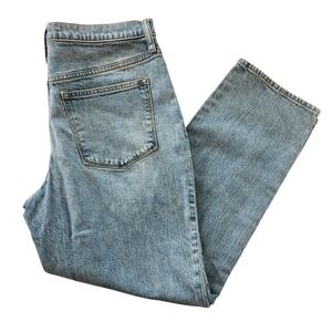 J.Crew Relaxed Boyfriend Jeans Womens 29 Light Wash Distressed High Rise Denim